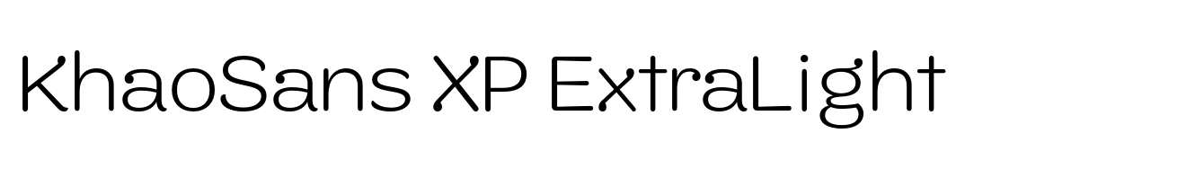 KhaoSans XP ExtraLight